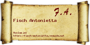 Fisch Antonietta névjegykártya